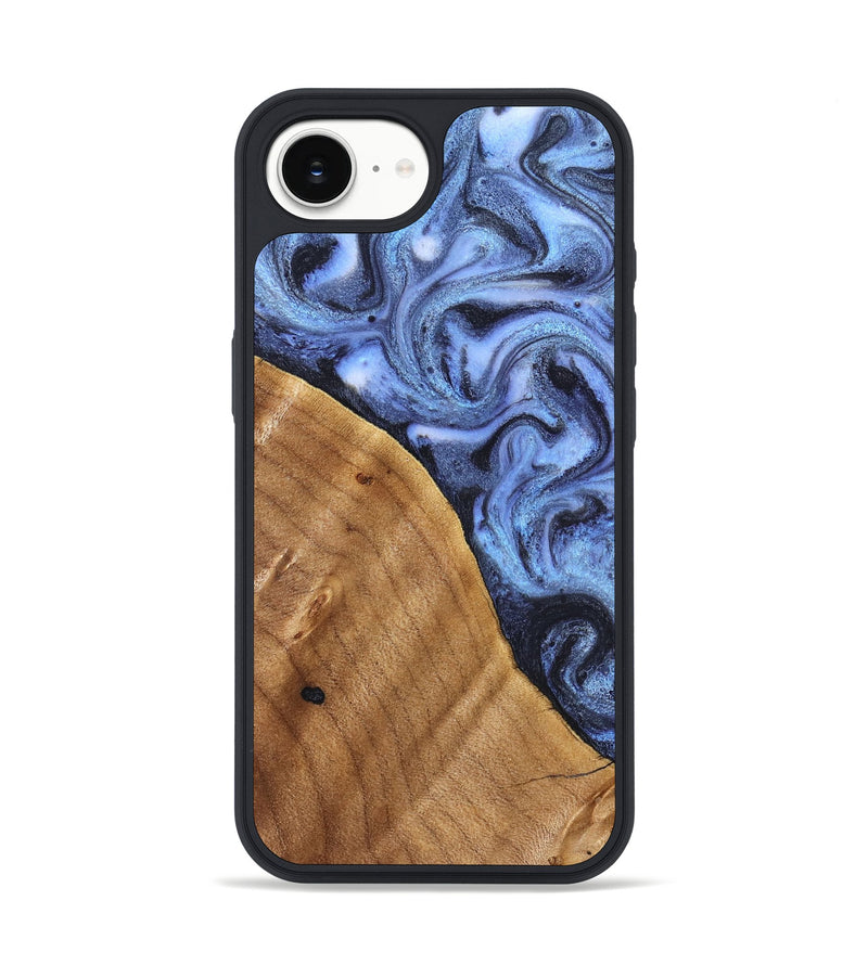 iPhone 17e Wood Phone Case - Christy (Blue, 830169)