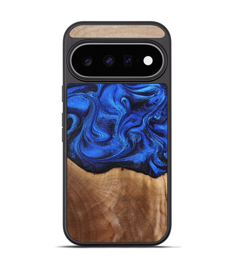 Pixel 11 Pro Wood Phone Case - Paislee (Blue, 830170)