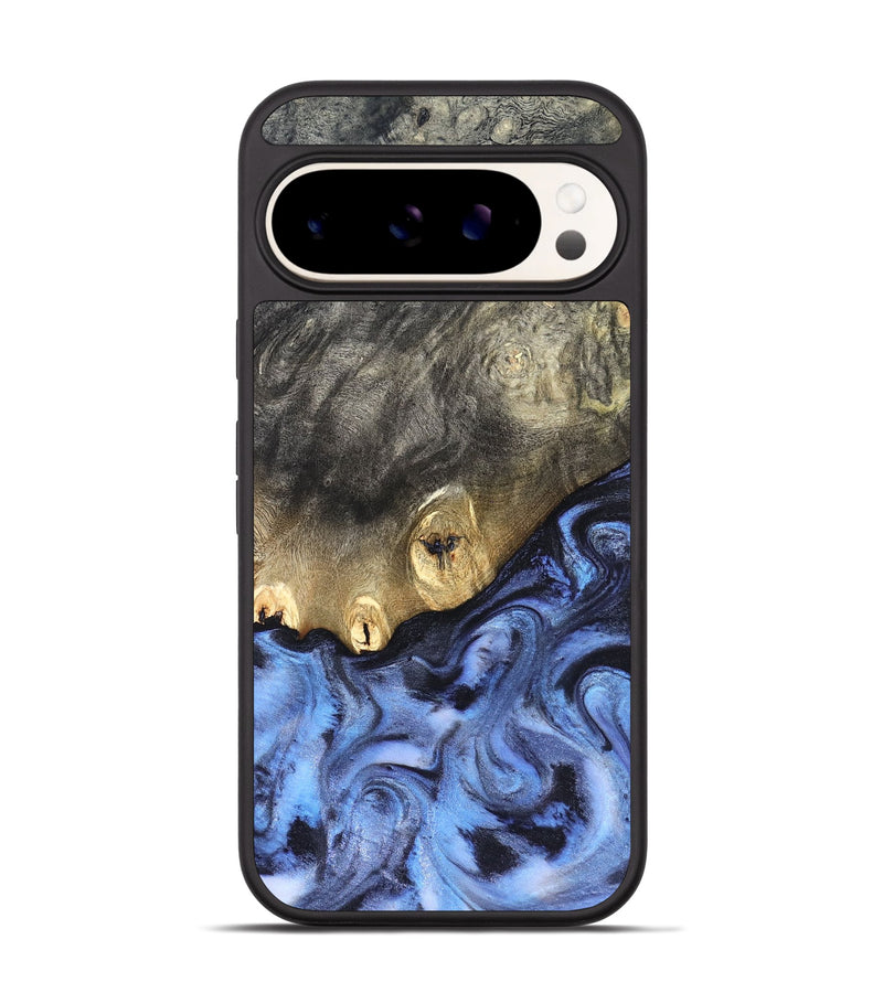 Pixel 9 Wood Phone Case - Mame (Blue, 830172)