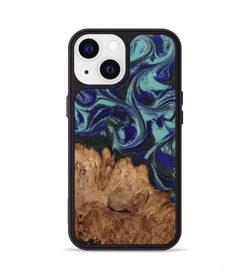iPhone 13 Wood Phone Case - Leander (Green, 830184)