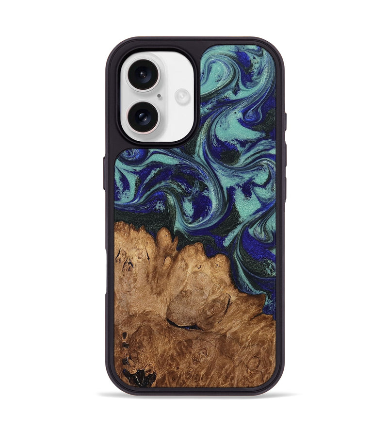 iPhone 17 Wood Phone Case - Leander (Green, 830184)