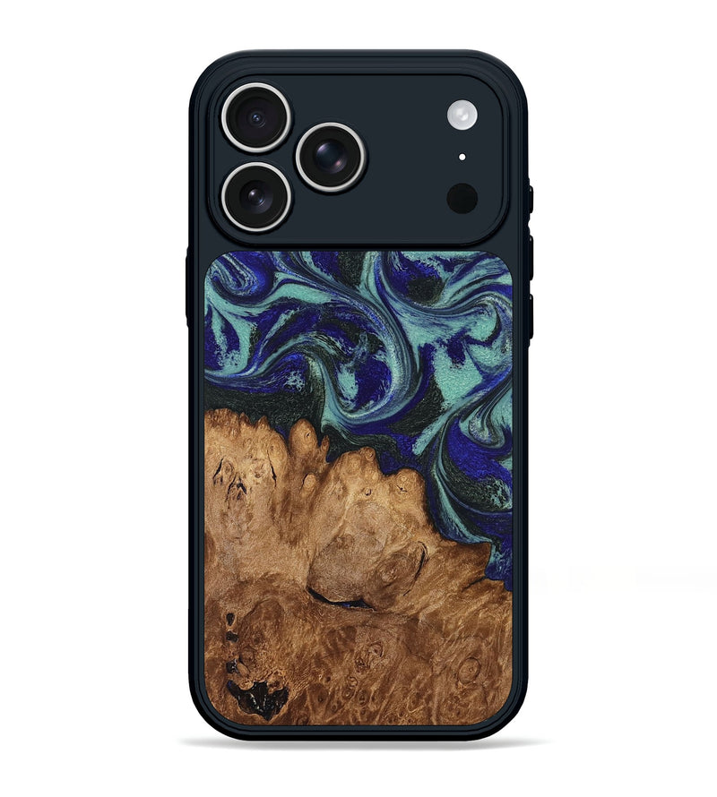 iPhone 17 Pro Max Wood Phone Case - Leander (Green, 830184)