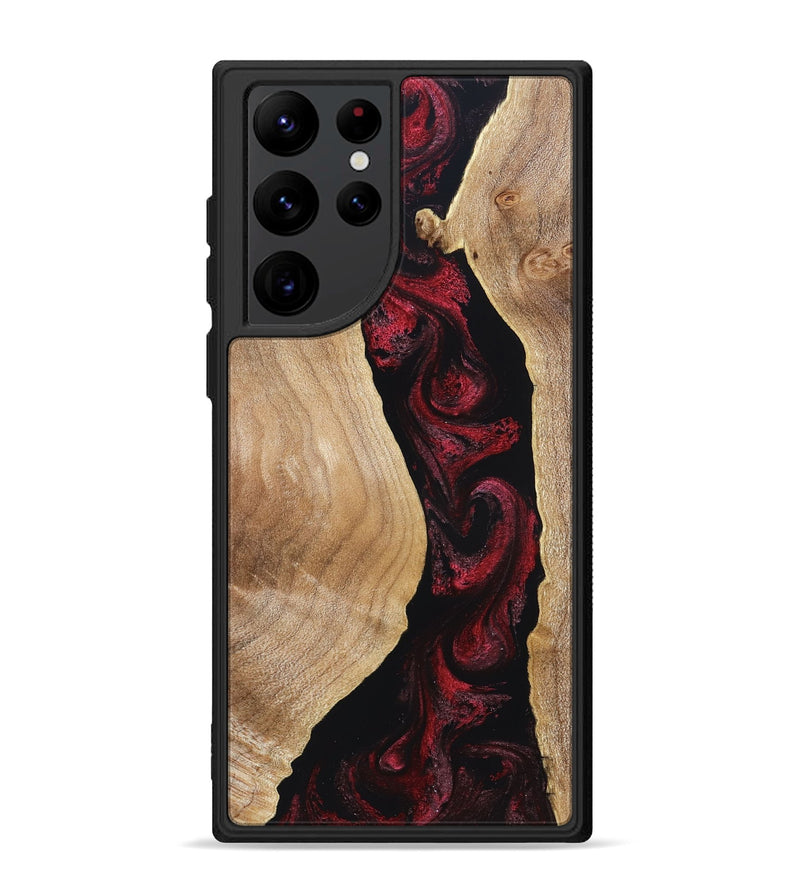 Galaxy S22 Ultra Wood Phone Case - Cordell (Red, 830217)