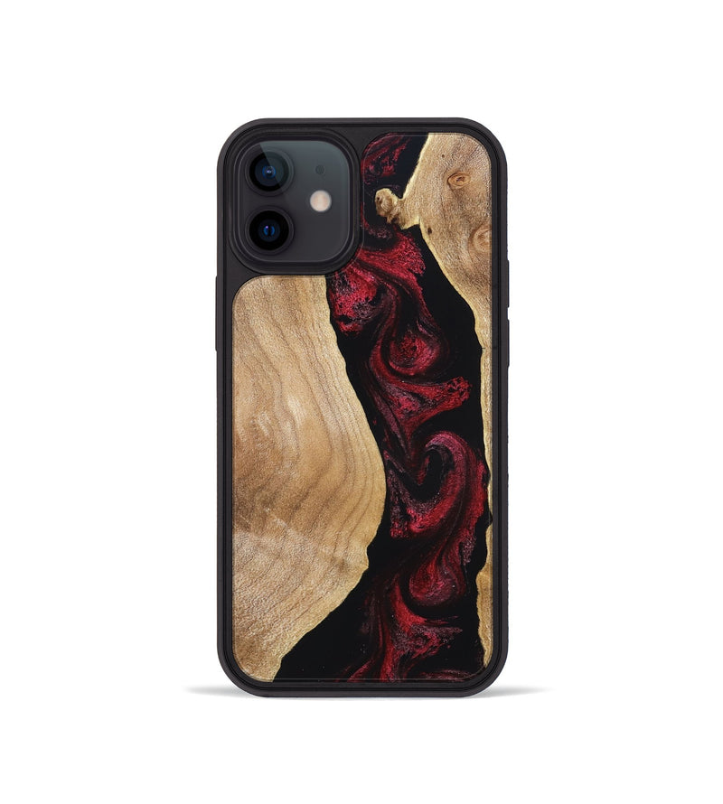 iPhone 12 mini Wood Phone Case - Cordell (Red, 830217)