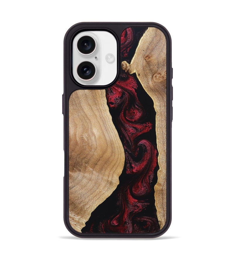 iPhone 17 Wood Phone Case - Cordell (Red, 830217)