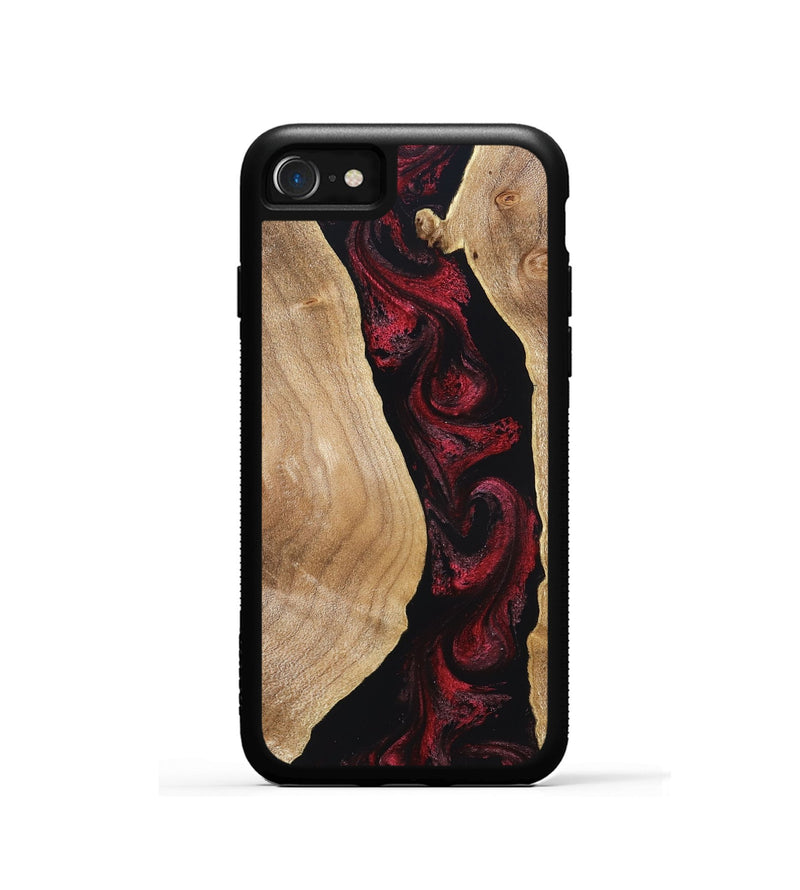 iPhone SE Wood Phone Case - Cordell (Red, 830217)