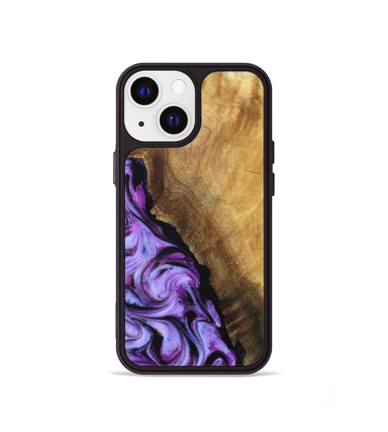iPhone 13 mini Wood Phone Case - Alvina (Purple, 830224)