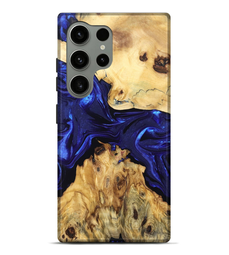 Galaxy S24 Ultra Wood Live Edge Phone Case - Conner (Blue, 830228)