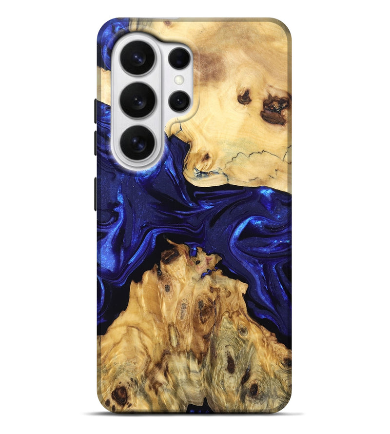 Galaxy S26 Ultra Wood Live Edge Phone Case - Conner (Blue, 830228)