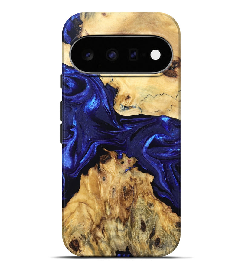 Pixel 11 Pro XL Wood Live Edge Phone Case - Conner (Blue, 830228)