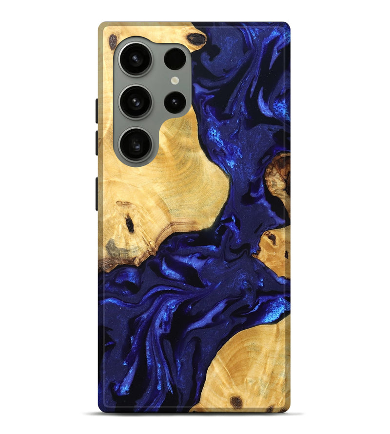 Galaxy S24 Ultra Wood Live Edge Phone Case - Kayden (Blue, 830229)