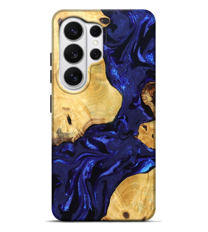 Galaxy S26 Ultra Wood Live Edge Phone Case - Kayden (Blue, 830229)