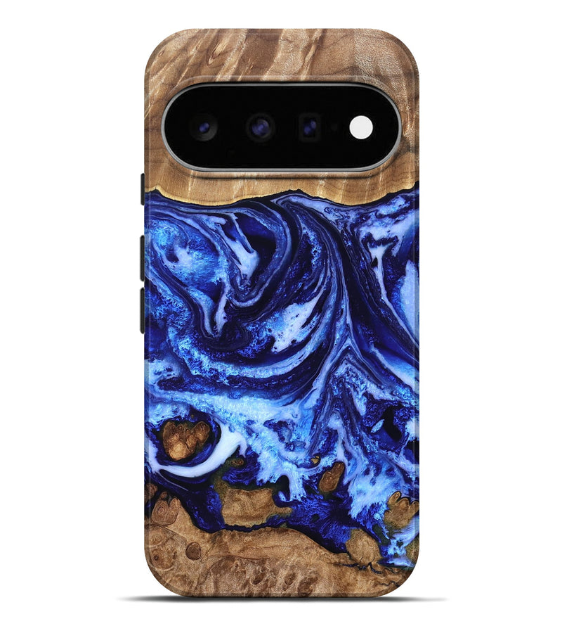 Pixel 11 Pro XL Wood Live Edge Phone Case - Livia (Blue, 830230)
