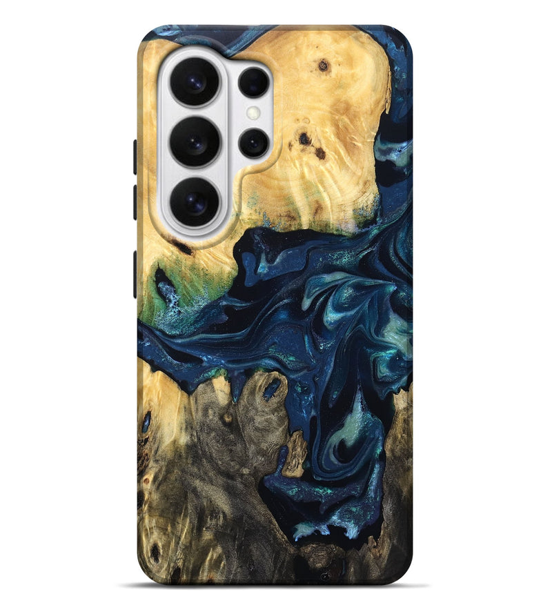 Galaxy S26 Ultra Wood Live Edge Phone Case - Dayna (Blue, 830233)