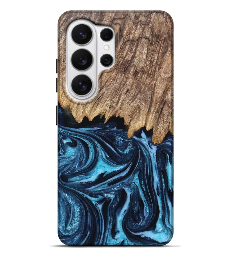 Galaxy S26 Ultra Wood Live Edge Phone Case - Ashlyn (Blue, 830235)