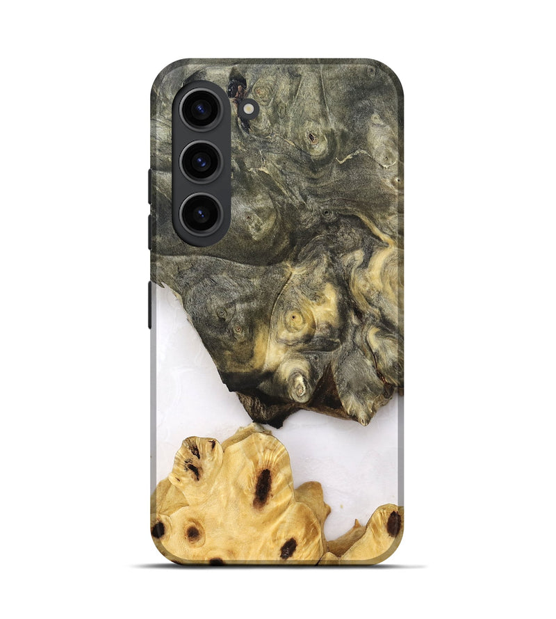 Galaxy S23 Wood Live Edge Phone Case - Clover (Clear, 830240)