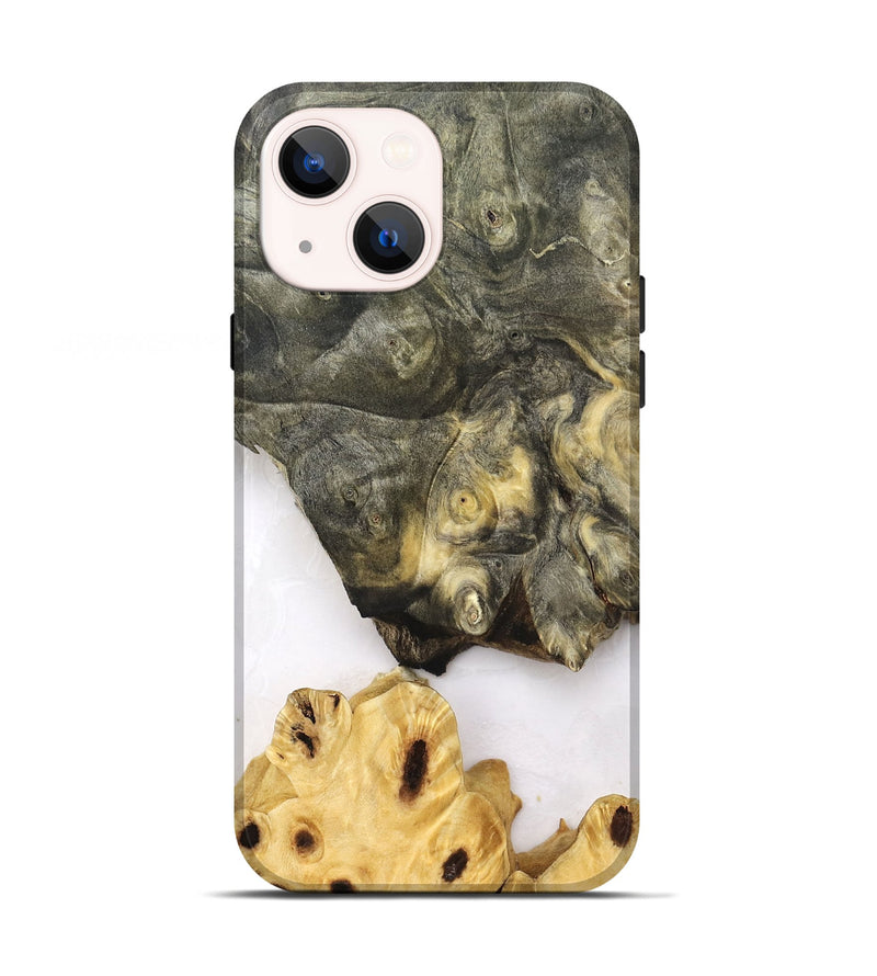 iPhone 13 Wood Live Edge Phone Case - Clover (Clear, 830240)