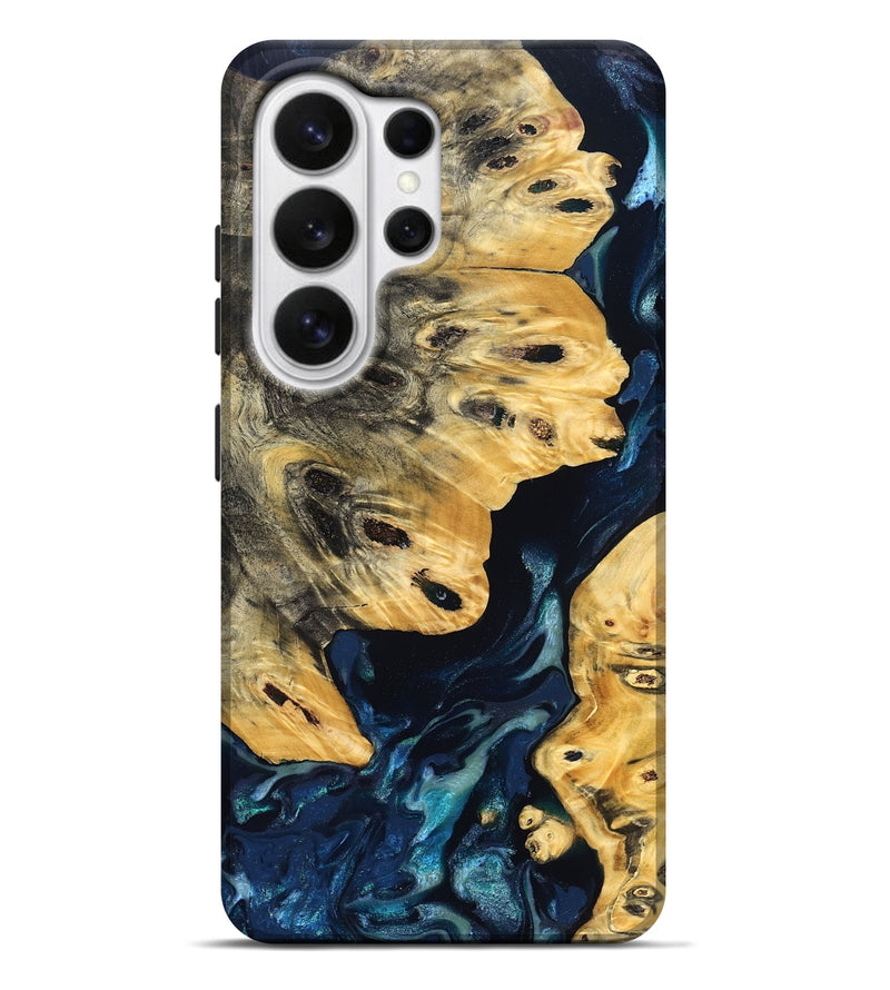 Galaxy S26 Ultra Wood Live Edge Phone Case - Aracely (Blue, 830242)
