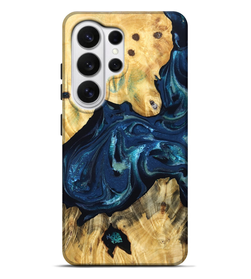 Galaxy S26 Ultra Wood Live Edge Phone Case - Siobhan (Blue, 830244)