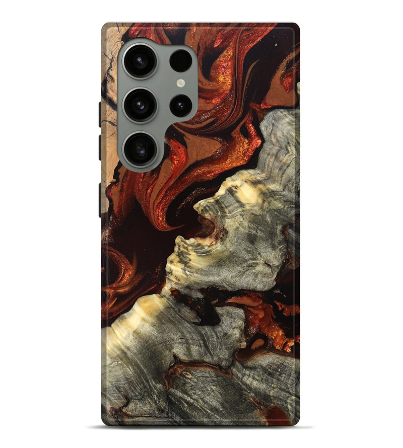Galaxy S24 Ultra Wood Live Edge Phone Case - Johnnie (Red, 830248)