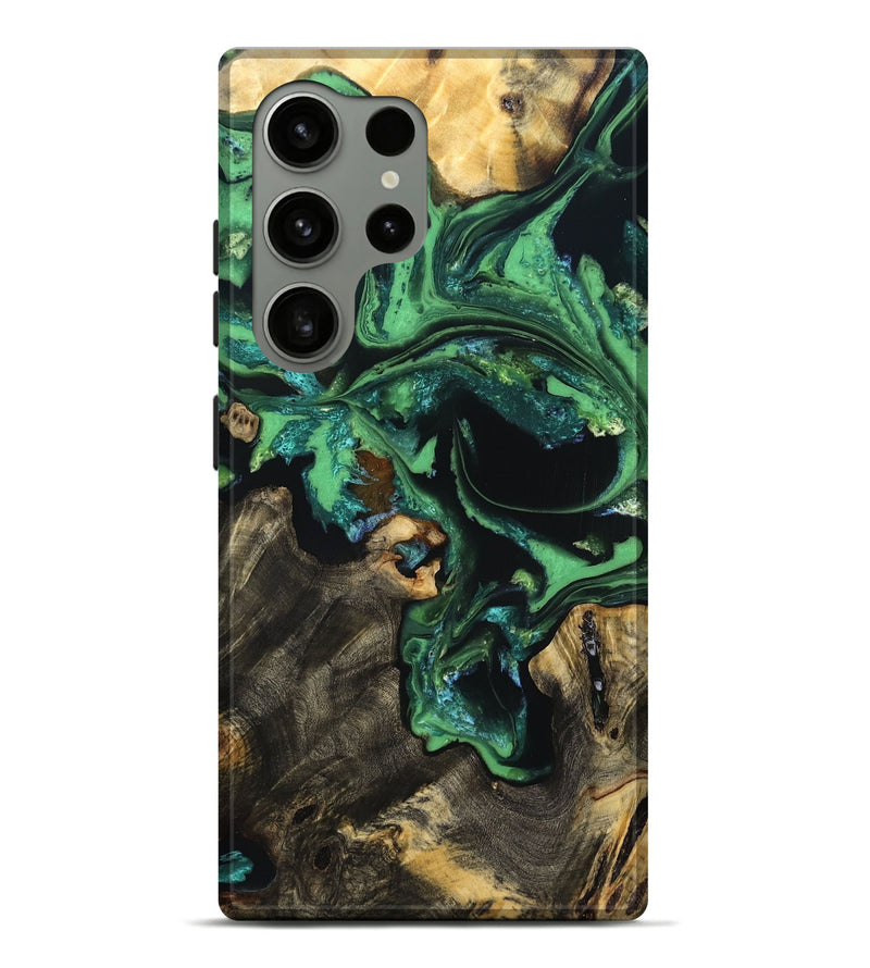 Galaxy S24 Ultra Wood Live Edge Phone Case - Aya (Green, 830250)