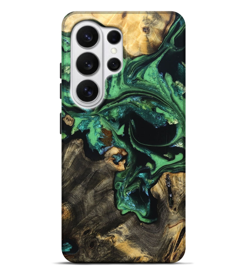 Galaxy S26 Ultra Wood Live Edge Phone Case - Aya (Green, 830250)