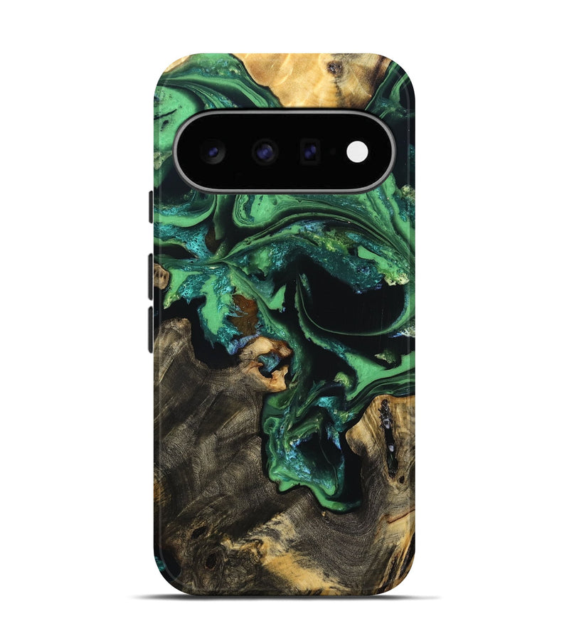 Pixel 11 Wood Live Edge Phone Case - Aya (Green, 830250)