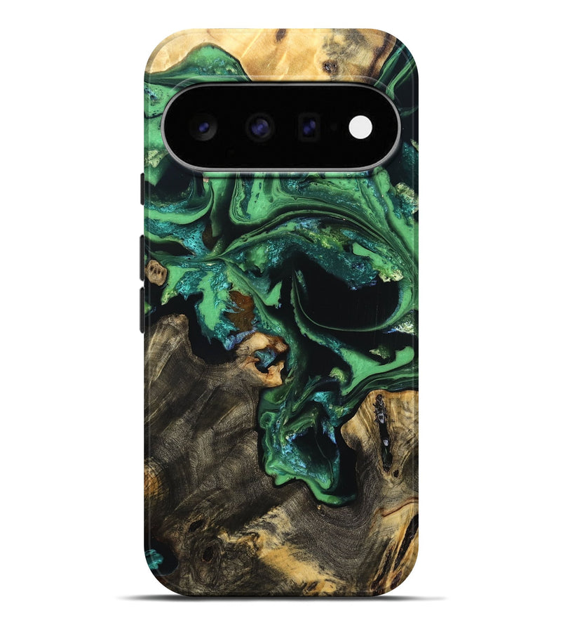 Pixel 11 Pro XL Wood Live Edge Phone Case - Aya (Green, 830250)