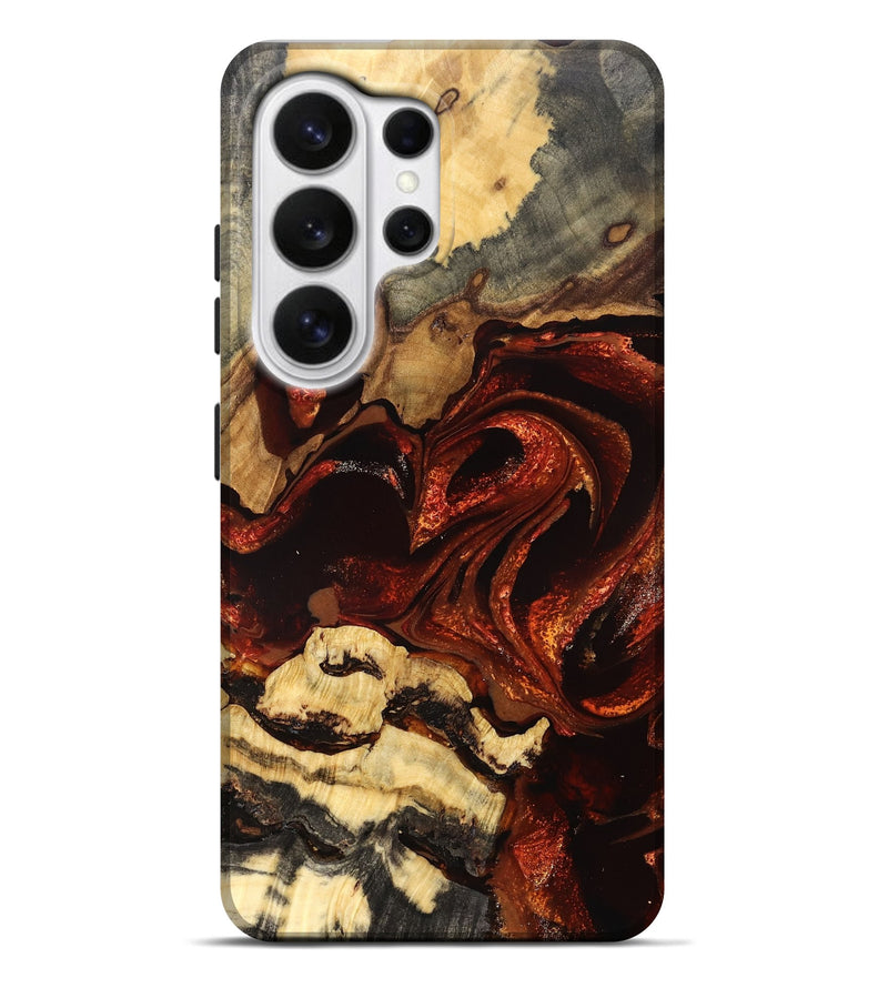 Galaxy S26 Ultra Wood Live Edge Phone Case - Tatyana (Red, 830252)