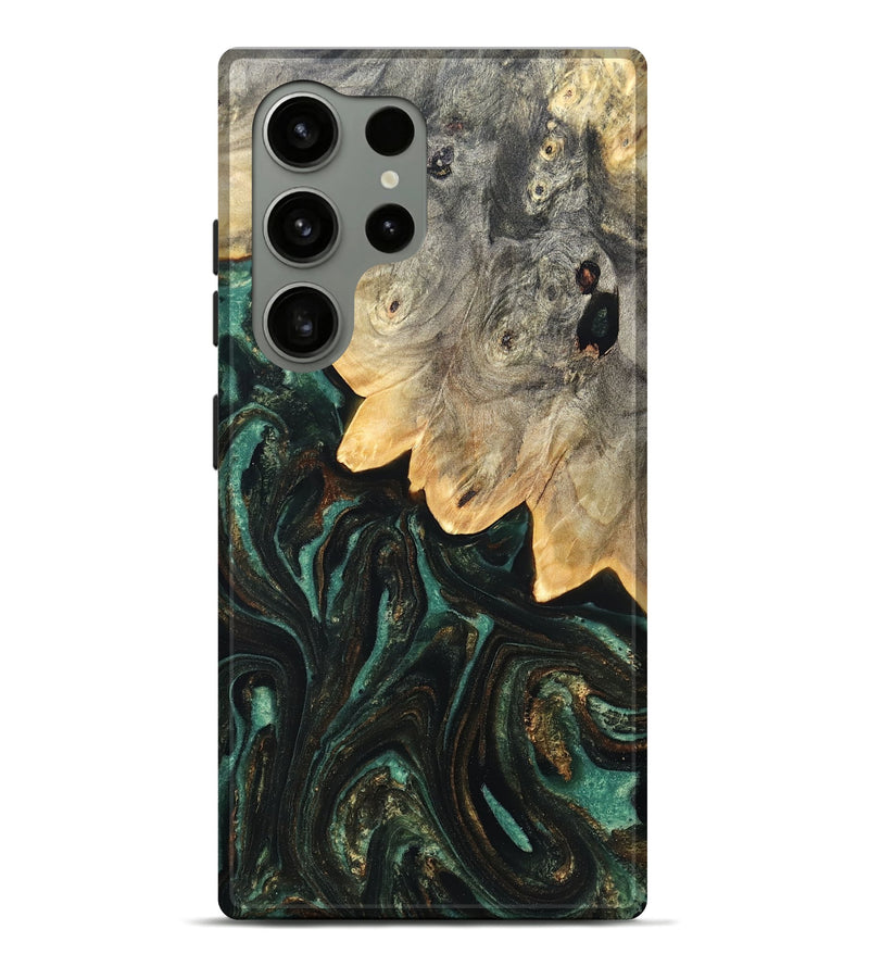 Galaxy S24 Ultra Wood Live Edge Phone Case - Russ (Green, 830254)