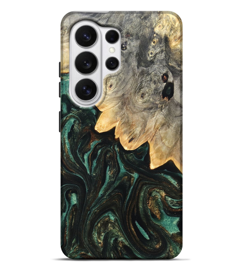 Galaxy S26 Ultra Wood Live Edge Phone Case - Russ (Green, 830254)