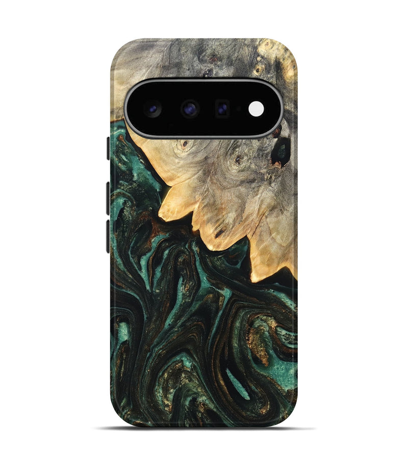 Pixel 11 Wood Live Edge Phone Case - Russ (Green, 830254)