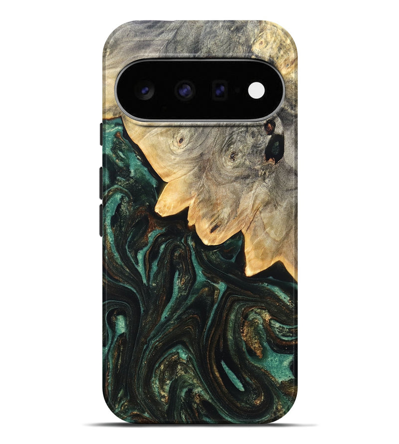 Pixel 11 Pro XL Wood Live Edge Phone Case - Russ (Green, 830254)