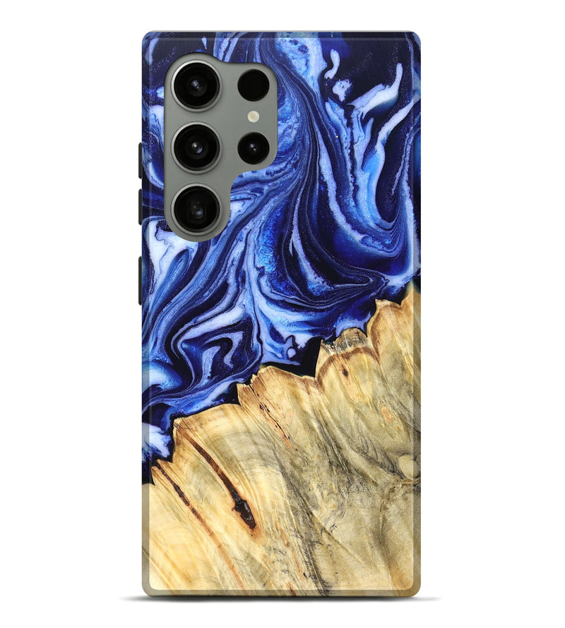Galaxy S24 Ultra Wood Live Edge Phone Case - Coy (Blue, 830256)