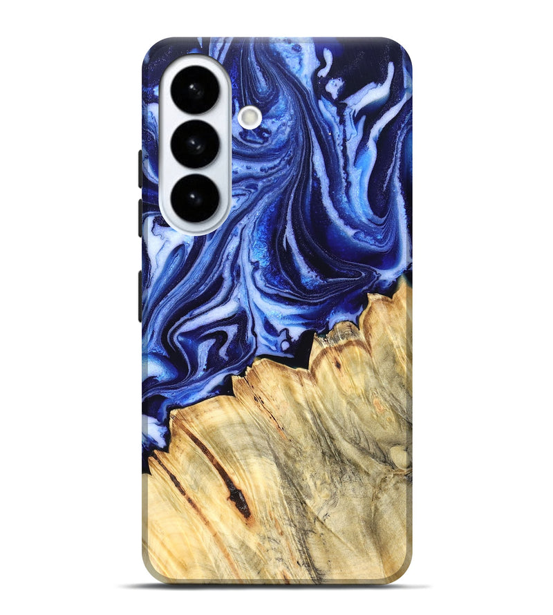 Galaxy S26 Plus Wood Live Edge Phone Case - Coy (Blue, 830256)