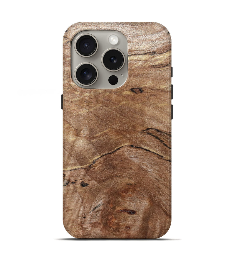 iPhone 16 Pro Wood Live Edge Phone Case - Tobias (Solid Wood, 830269)