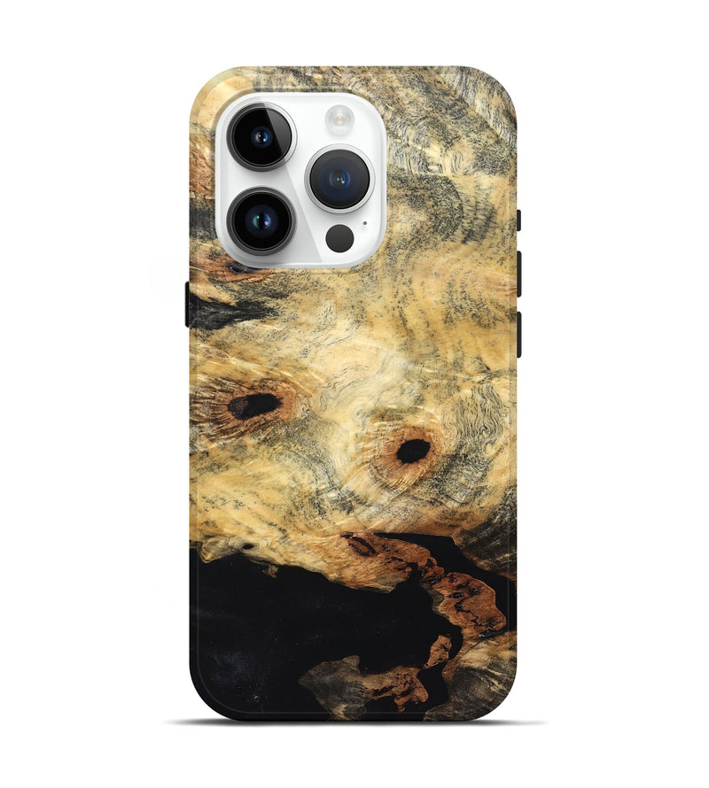 iPhone 15 Pro Wood Live Edge Phone Case - Kristin (Solid Wood, 830274)