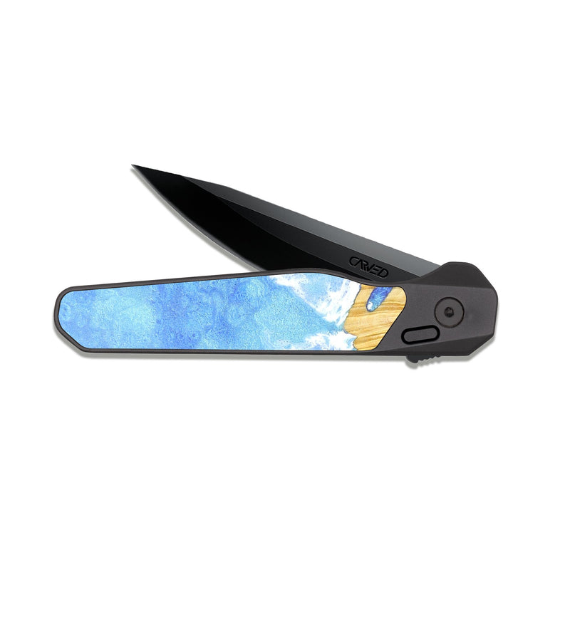 EDC Dark Slate Wood Pocket Knife - Irving (Coastal, 830436)