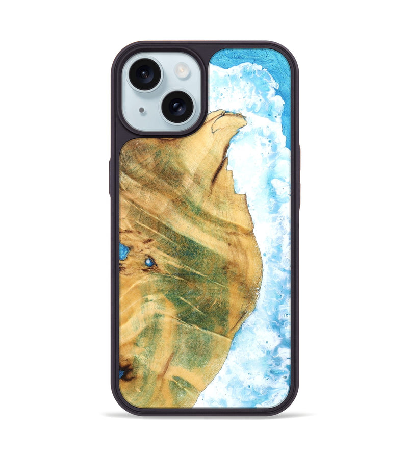 iPhone 15 Wood Phone Case - Kim (Coastal, 830441)