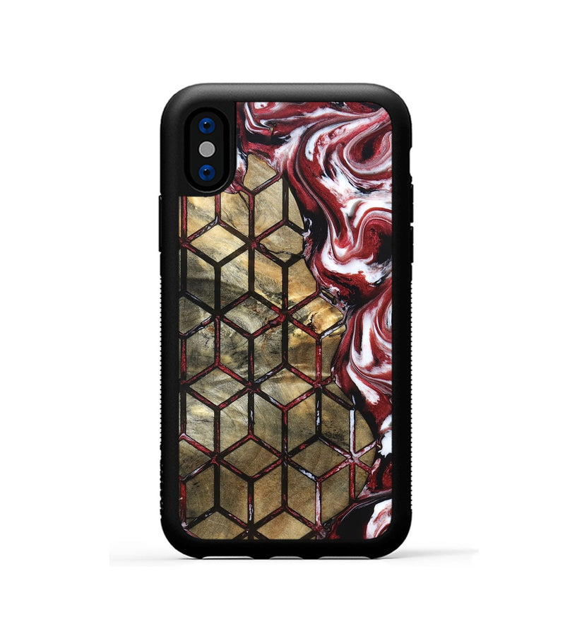 iPhone Xs Wood Phone Case - Ameer (Pattern, 830458)