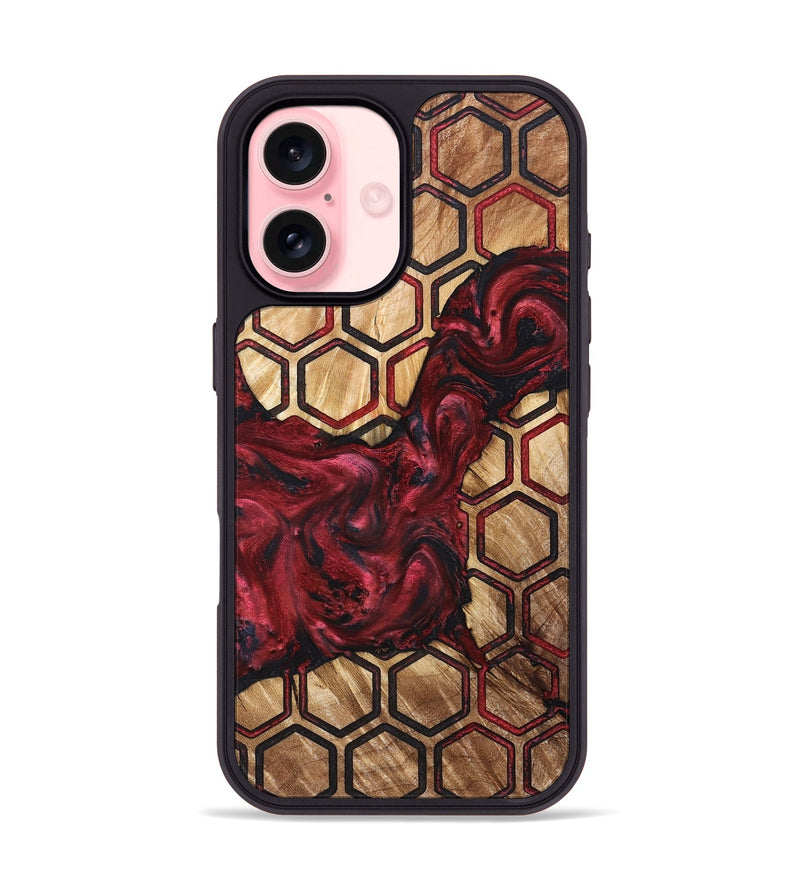 iPhone 16 Wood Phone Case - Shanda (Pattern, 830461)