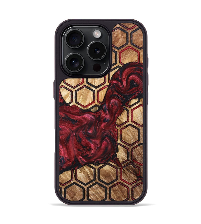iPhone 16 Pro Wood Phone Case - Shanda (Pattern, 830461)