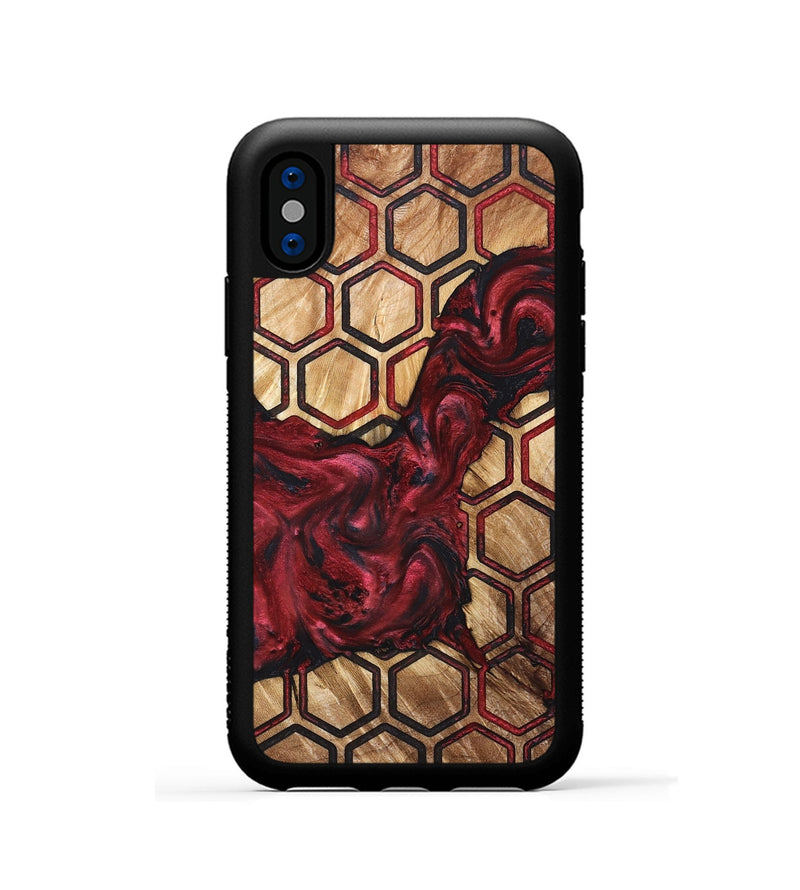 iPhone Xs Wood Phone Case - Shanda (Pattern, 830461)