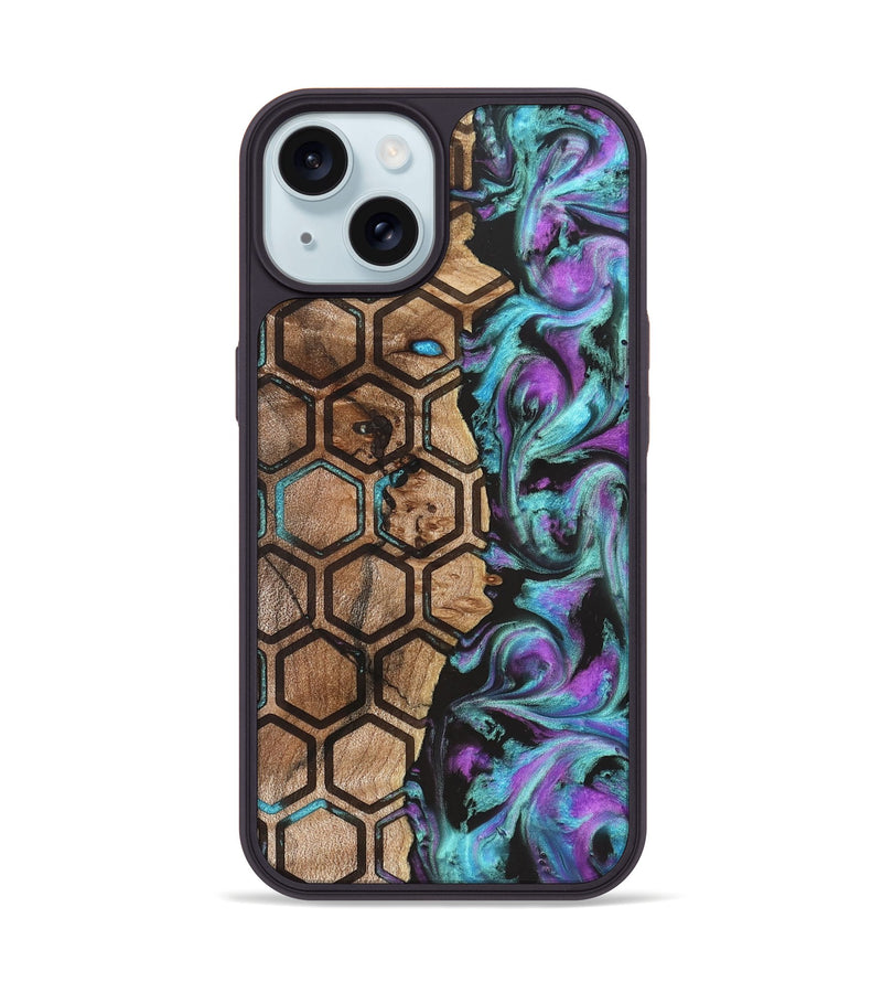 iPhone 15 Wood Phone Case - Kadijah (Pattern, 830463)