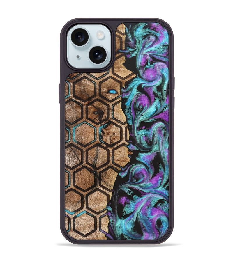 iPhone 15 Plus Wood Phone Case - Kadijah (Pattern, 830463)