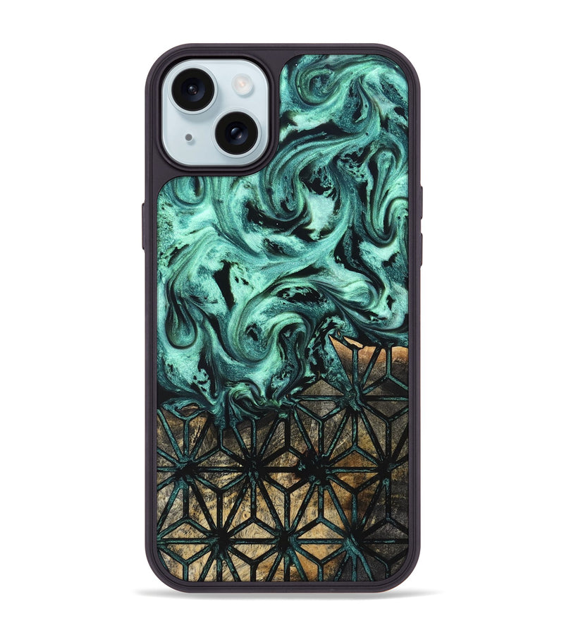 iPhone 15 Plus Wood Phone Case - Oma (Pattern, 830466)