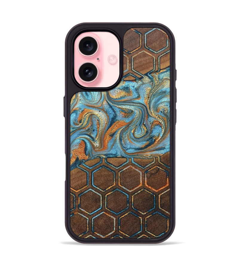 iPhone 16 Wood Phone Case - Angel (Pattern, 830469)