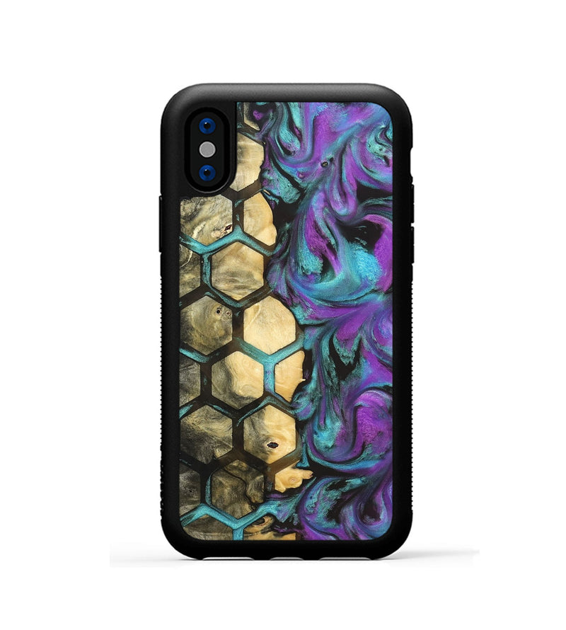 iPhone Xs Wood Phone Case - Antonio (Pattern, 830472)