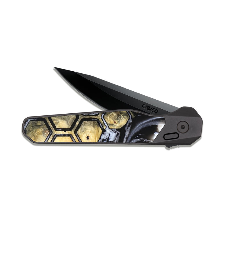 EDC Dark Slate Wood Pocket Knife - Dottie (Pattern, 830474)