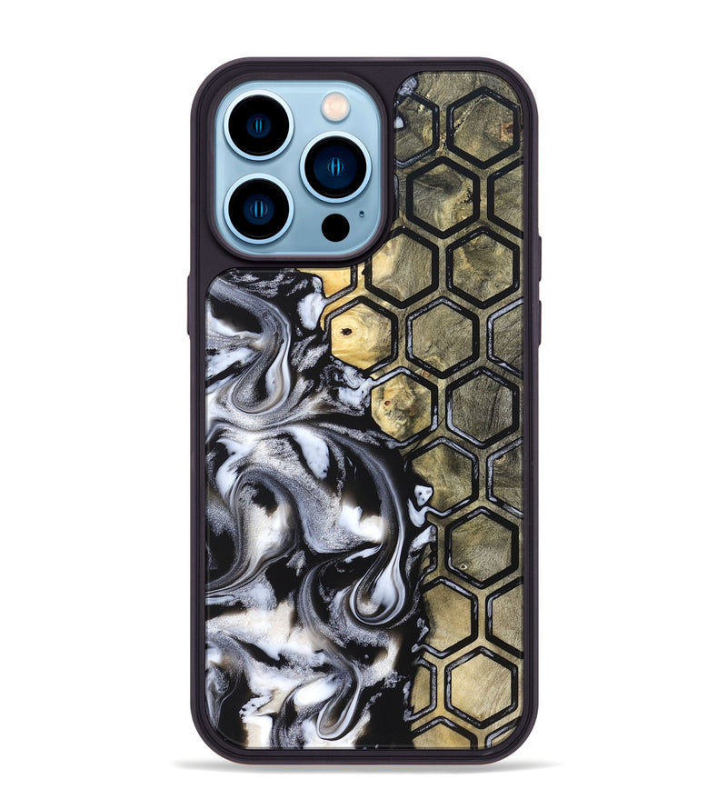 iPhone 14 Pro Max Wood Phone Case - Dottie (Pattern, 830474)